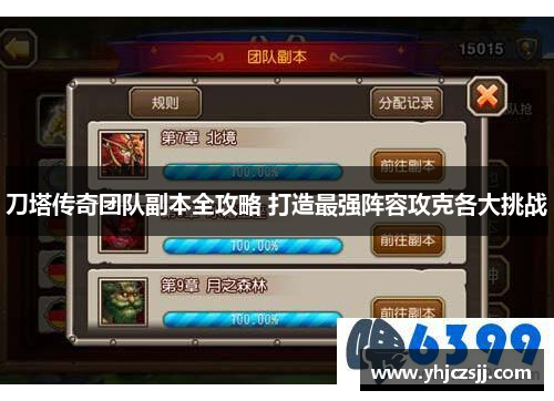 刀塔传奇团队副本全攻略 打造最强阵容攻克各大挑战